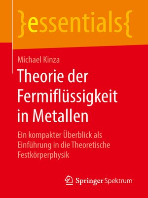 cover image of Theorie der Fermiflüssigkeit in Metallen